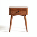 Nachttisch aus Holz mit einer Schublade und Beinen in vintage design 45 x 40 x 60cm